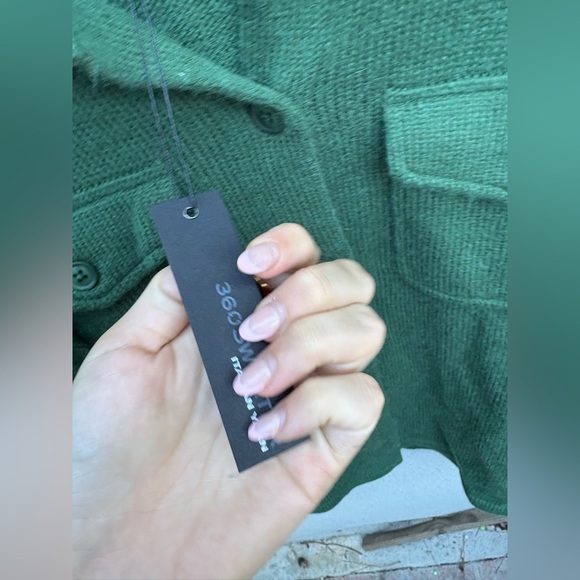 360 Cashmere Kali Alpaca Blend Shacket Hunter New with Tags! - Picture 5 of 7